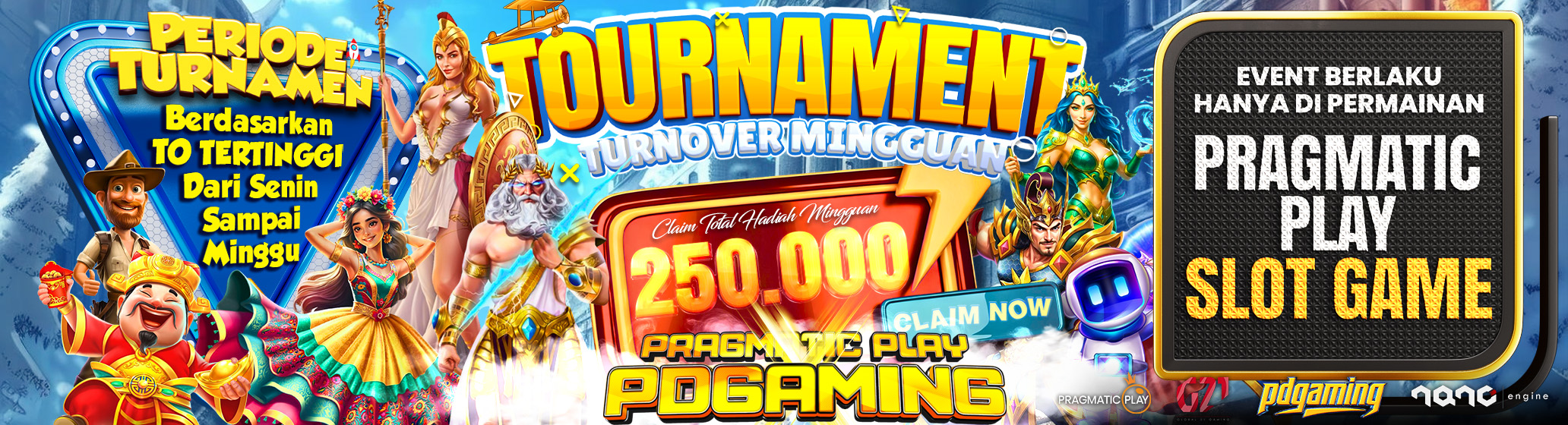 Tournament Mingguan Pragmatic Play x PDGAMING Periode 01 - 07 Juni 2026